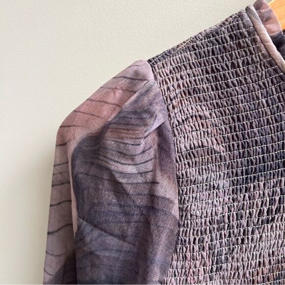 TRUTH swirl patterned Long Sleeve Top XS - Picture 3 of 6